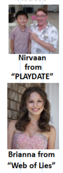Playdate TV star Nirvaan and actress Brianna from TV program 