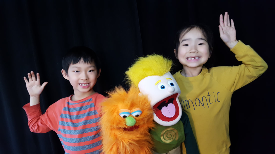 Kids with Puppets at Thornhill Acting Studio